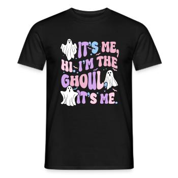 Halloween Ghoul Ghost Funny Ghost - Men's T-Shirt - black - Front - AI Model Male 178 light (178cm)