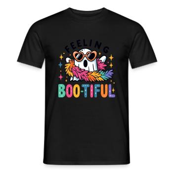 Fantôme Drôle Goule Fantôme Halloween - T-shirt homme - noir - Devant - AI Model Male 178 light (178cm)