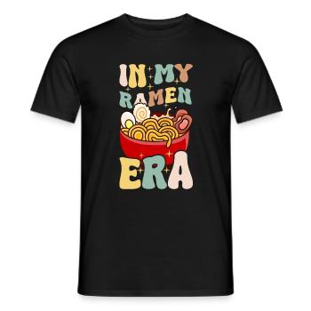 Ramen Ära Retro Nudel Japanisches Essen - Männer T-Shirt - Schwarz - Vorne - AI Model Male 178 light (178cm)