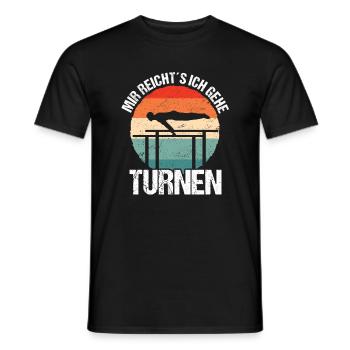 Kunstturnen Geräteturnen Barren - Männer T-Shirt - Schwarz - Vorne - AI Model Male 178 light (178cm)