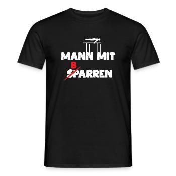 Kunstturnen Barrenturnen - Männer T-Shirt - Schwarz - Vorne - AI Model Male 178 light (178cm)