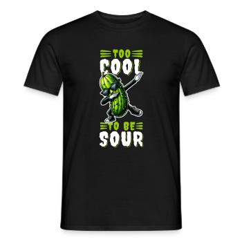 Saure Gurke Zu Cool um Sauer zu sein Gemüse Lustig - Männer T-Shirt - Schwarz - Vorne - AI Model Male 178 light (178cm)