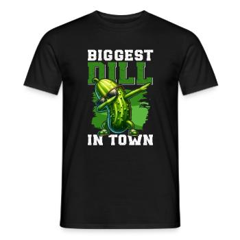 Dill Gurke Lustiger Vegetarier - Männer T-Shirt - Schwarz - Vorne - AI Model Male 178 light (178cm)