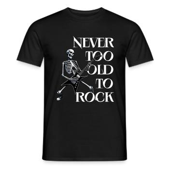 Rock and Roll Guitariste Guitare Musique - T-shirt homme - noir - Devant - AI Model Male 178 light (178cm)