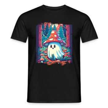 Cottagecore Spirit Mushroom Aesthetic - Men's T-Shirt - black - Front - AI Model Male 178 light (178cm)