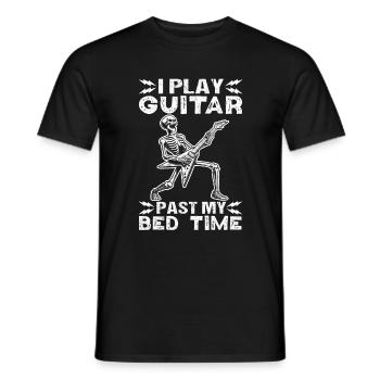 Guitar Guitarist Rock and Roll Guitar Player - Men's T-Shirt - black - Front - AI Model Male 178 light (178cm)