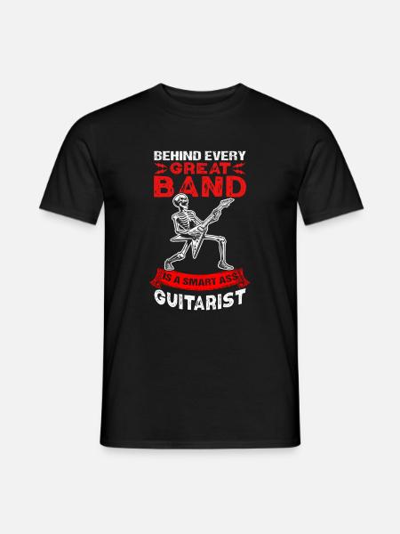 Guitarist, rock band, rock music, Gitzarre - Men's T-Shirt - black