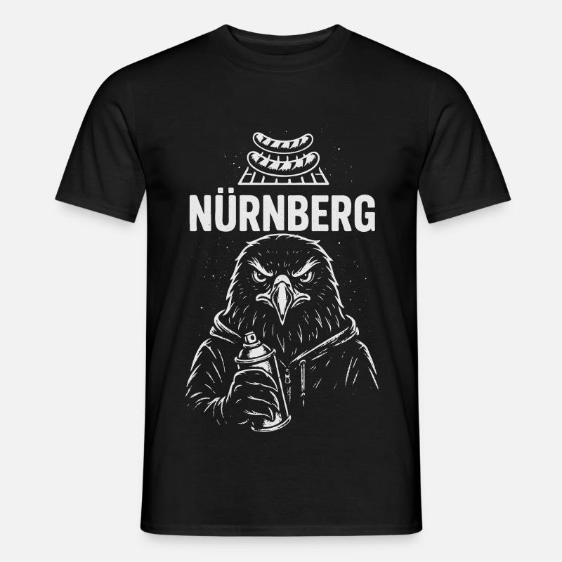Grill & Graffiti Nürnberg - Männer T-Shirt - Schwarz