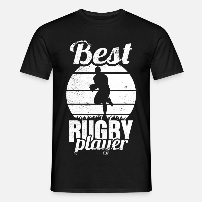 Bester Rugbyspieler - Männer T-Shirt - Schwarz