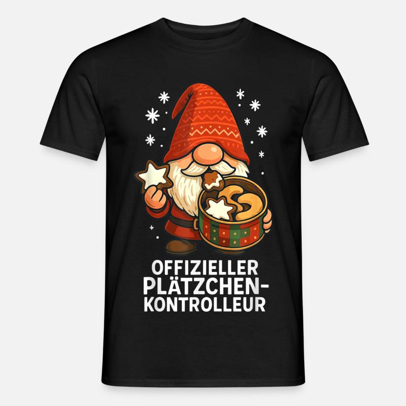 Offizieller Plätzchen-Kontrolleur - Männer T-Shirt - Schwarz