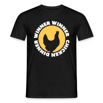 Winner Winner Chicken Dinner - Men's T-Shirt - black - Front - AI Model Male 178 light (178cm)