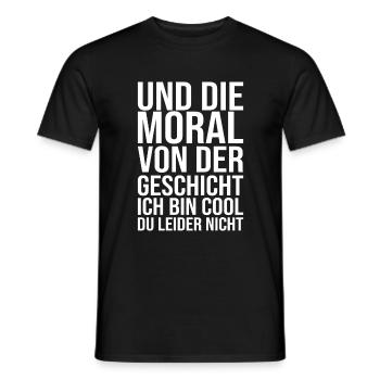 Ich Bin Cool Du Leider Nicht - Lustiger Spruch - Männer T-Shirt - Schwarz - Vorne - AI Model Male 178 light (178cm)