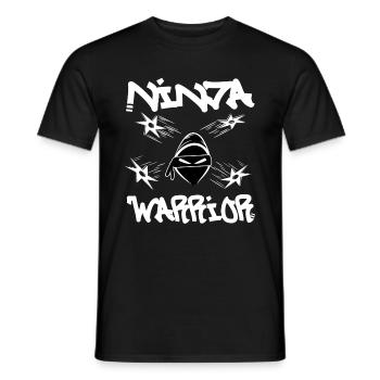 Ninja Warrior - Men's T-Shirt - black - Front - AI Model Male 178 light (178cm)