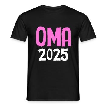 Oma 2025 - Männer T-Shirt - Schwarz - Vorne - AI Model Male 178 light (178cm)