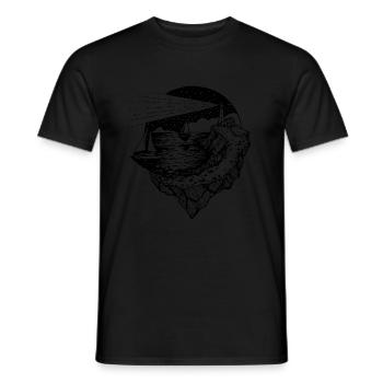 Wild Nature No.2 Design - Men's T-Shirt - black - Front - AI Model Male 178 light (178cm)