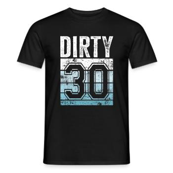 30. Geburtstag 30 Jahre alt Sporty 30 - Männer T-Shirt - Schwarz - Vorne - AI Model Male 178 light (178cm)