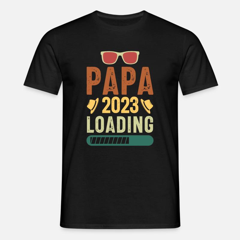 Papa 2023 Loading - Men's T-Shirt - black