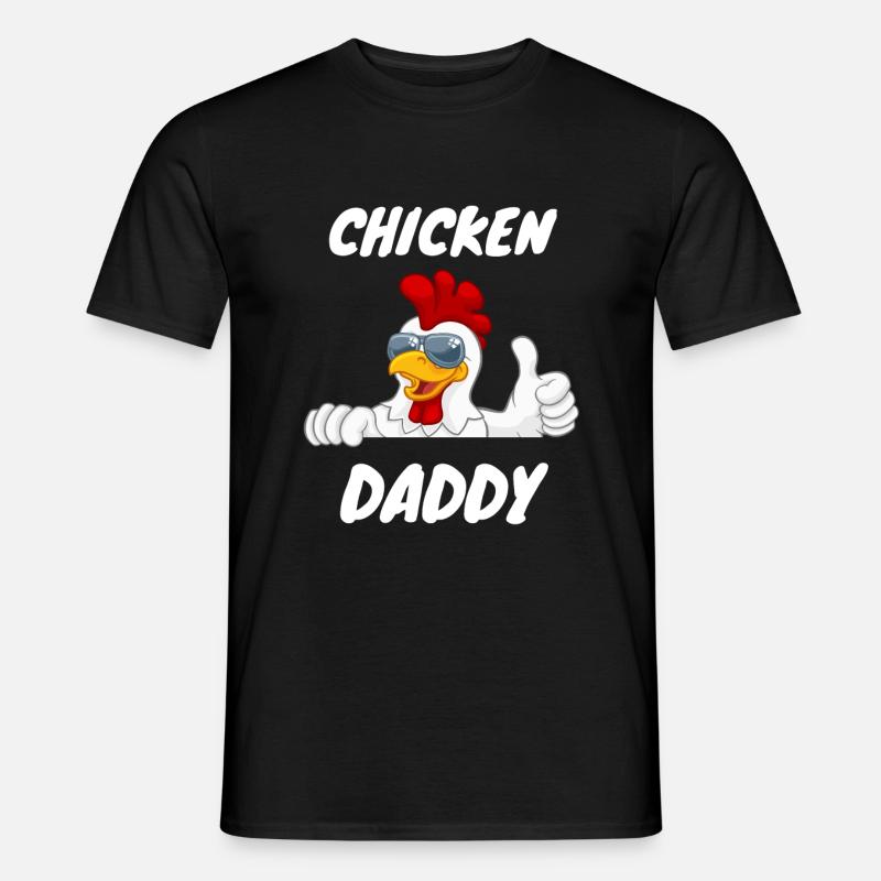 Chicken Daddy - Männer T-Shirt - Schwarz