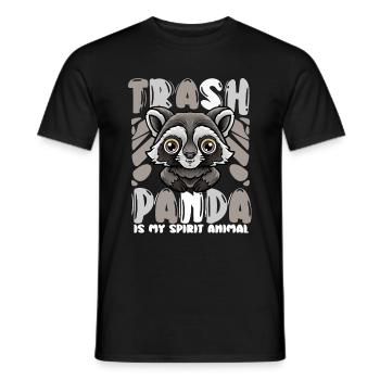 Trash Panda Is My Spirit Animal - Männer T-Shirt - Schwarz - Vorne - AI Model Male 178 light (178cm)