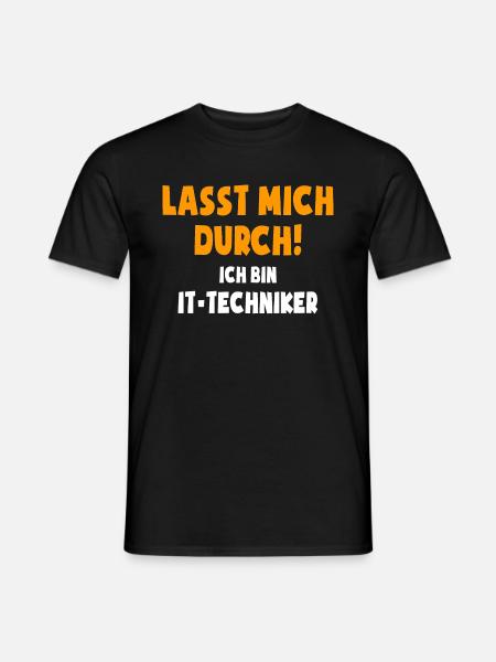 IT-Techniker Sprüche - Männer T-Shirt - Schwarz