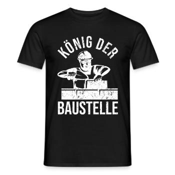 Maurer Maurermeister Bauarbeiter Handwerker - Männer T-Shirt - Schwarz - Vorne - AI Model Male 178 light (178cm)
