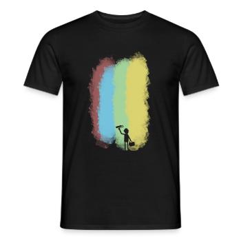 Maler - Männer T-Shirt - Schwarz - Vorne - AI Model Male 178 light (178cm)