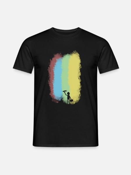 Maler - Männer T-Shirt - Schwarz