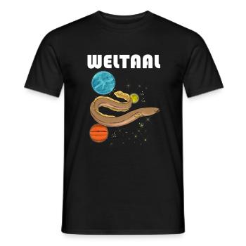 Weltaal Aal Angler - Männer T-Shirt - Schwarz - Vorne - AI Model Male 178 light (178cm)