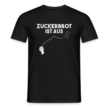 Zuckerbrot ist aus Peitsche - Männer T-Shirt - Schwarz - Vorne - AI Model Male 178 light (178cm)