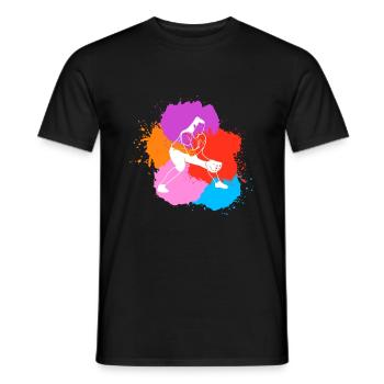 Softball Spielerin Shirt Geschenk Catcher - Männer T-Shirt - Schwarz - Vorne - AI Model Male 178 light (178cm)