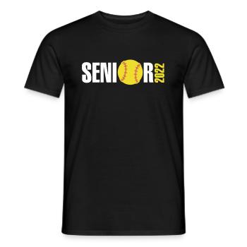 Senior 2022 Softball Geschenk Shirt - Männer T-Shirt - Schwarz - Vorne - AI Model Male 178 light (178cm)