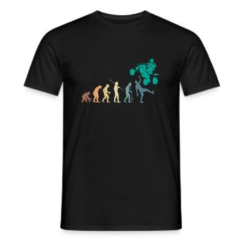 Vintage Retro Evolution Quad Shirt Gift - Men's T-Shirt - black - Front - AI Model Male 178 light (178cm)