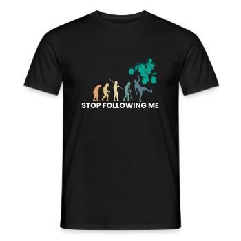 Vintage Retro Stop Following Me Quad Shirt - T-shirt homme - noir - Devant - AI Model Male 178 light (178cm)