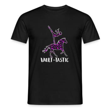 Vault-Tastic Horse Vaulting Voltagieren Shirt - Männer T-Shirt - Schwarz - Vorne - AI Model Male 178 light (178cm)