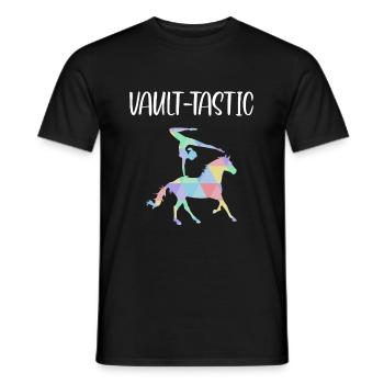 Vault-Tastic Horse Vaulting Voltagieren Shirt - Männer T-Shirt - Schwarz - Vorne - AI Model Male 178 light (178cm)