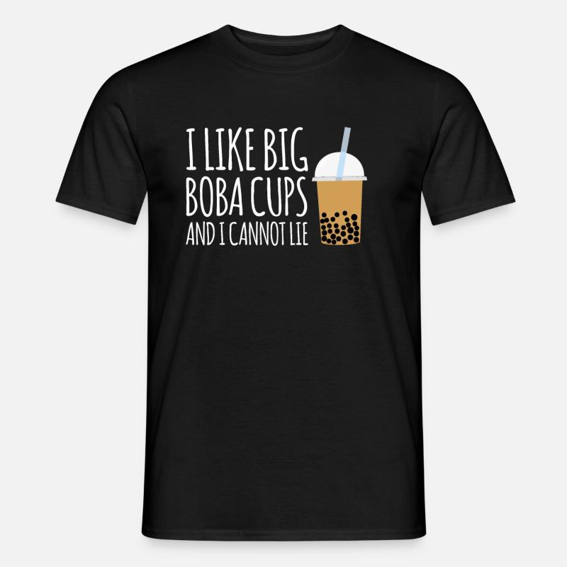 Mi piacciono le coppe Big Boba e non posso mentire camicia Bubble - T-shirt uomo - nero