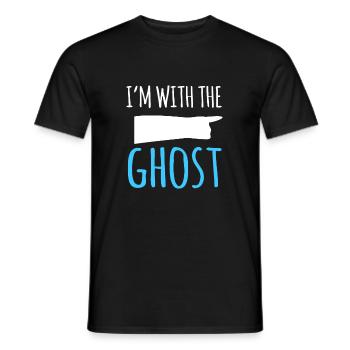 Im With The Ghost Shirt Geschenk Halloween - Männer T-Shirt - Schwarz - Vorne - AI Model Male 178 light (178cm)