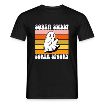 Sorta Sweet Sorta Spooky Geist Halloween - Männer T-Shirt - Schwarz - Vorne - AI Model Male 178 light (178cm)