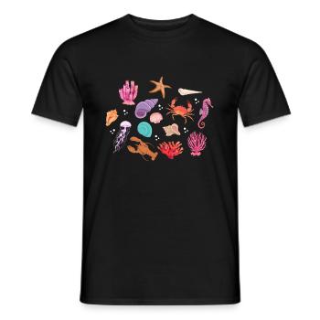 Crustacean Core Krustentiere Shirt Geschenk - Männer T-Shirt - Schwarz - Vorne - AI Model Male 178 light (178cm)
