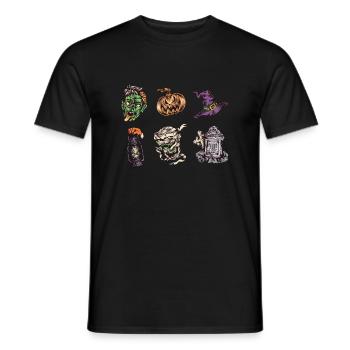 Halloween Core Shirt Gift - Men's T-Shirt - black - Front - AI Model Male 178 light (178cm)