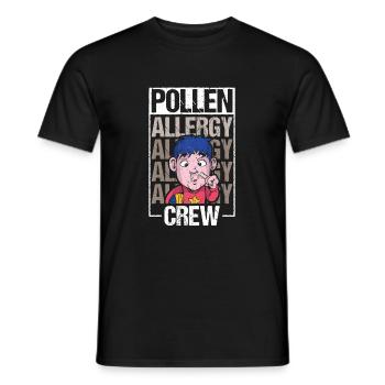 Pollen Allergy Crew Shirt Gift - Men's T-Shirt - black - Front - AI Model Male 178 light (178cm)