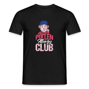 Cadeau de chemise Pollen Allergy Club - T-shirt homme - noir - Devant - AI Model Male 178 light (178cm)