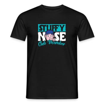 Stuffy Nose Club Member Shirt Geschenk - Männer T-Shirt - Schwarz - Vorne - AI Model Male 178 light (178cm)