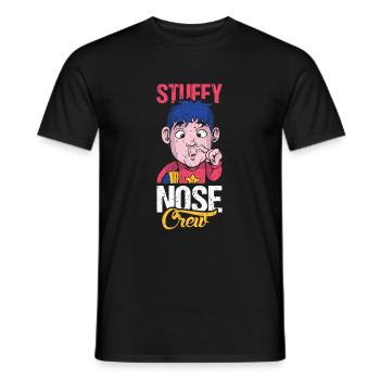 Stuffy Nose Club Shirt Geschenk - Männer T-Shirt - Schwarz - Vorne - AI Model Male 178 light (178cm)