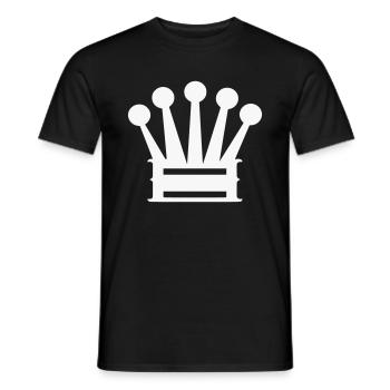 Krone Symbol Prinzessin Prinz - Männer T-Shirt - Schwarz - Vorne - AI Model Male 178 light (178cm)