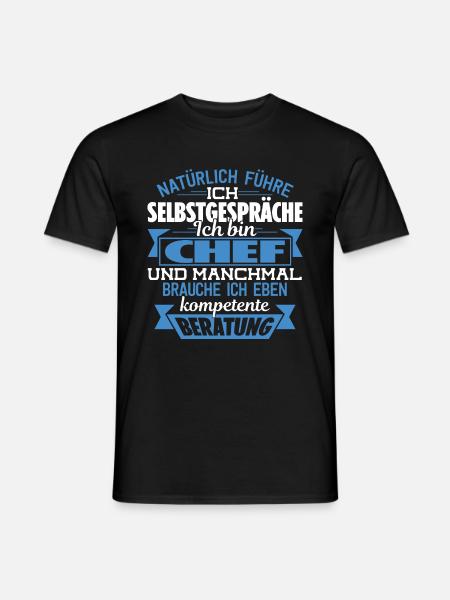 CHEF - KOMPETENTE BERATUNG - Männer T-Shirt - Schwarz