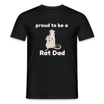 Papa rat - T-shirt homme - noir - Devant - AI Model Male 178 light (178cm)