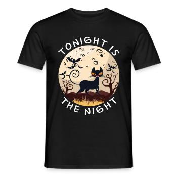 Tonight Is The Night - Men's T-Shirt - black - Front - AI Model Male 178 light (178cm)