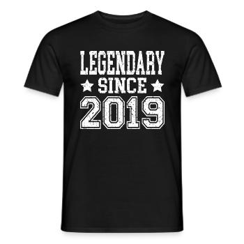 Legendary since 2019 - Männer T-Shirt - Schwarz - Vorne - AI Model Male 178 light (178cm)