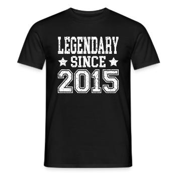 Legendary since 2015 - Männer T-Shirt - Schwarz - Vorne - AI Model Male 178 light (178cm)